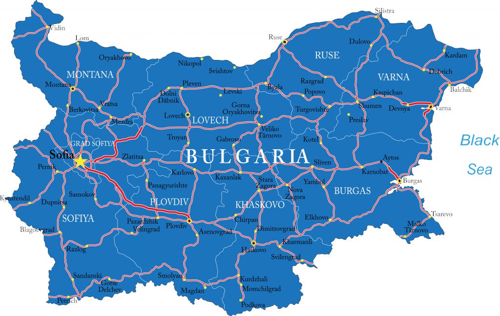 Toll roads in Bulgaria
