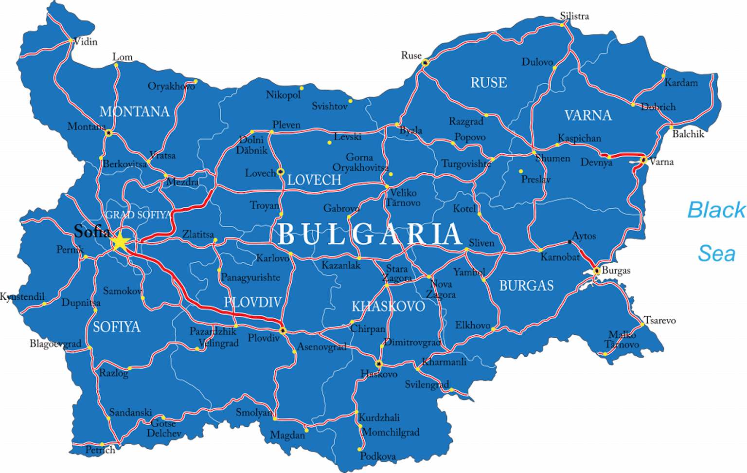 Bulgarien mautpflichtige Straßen