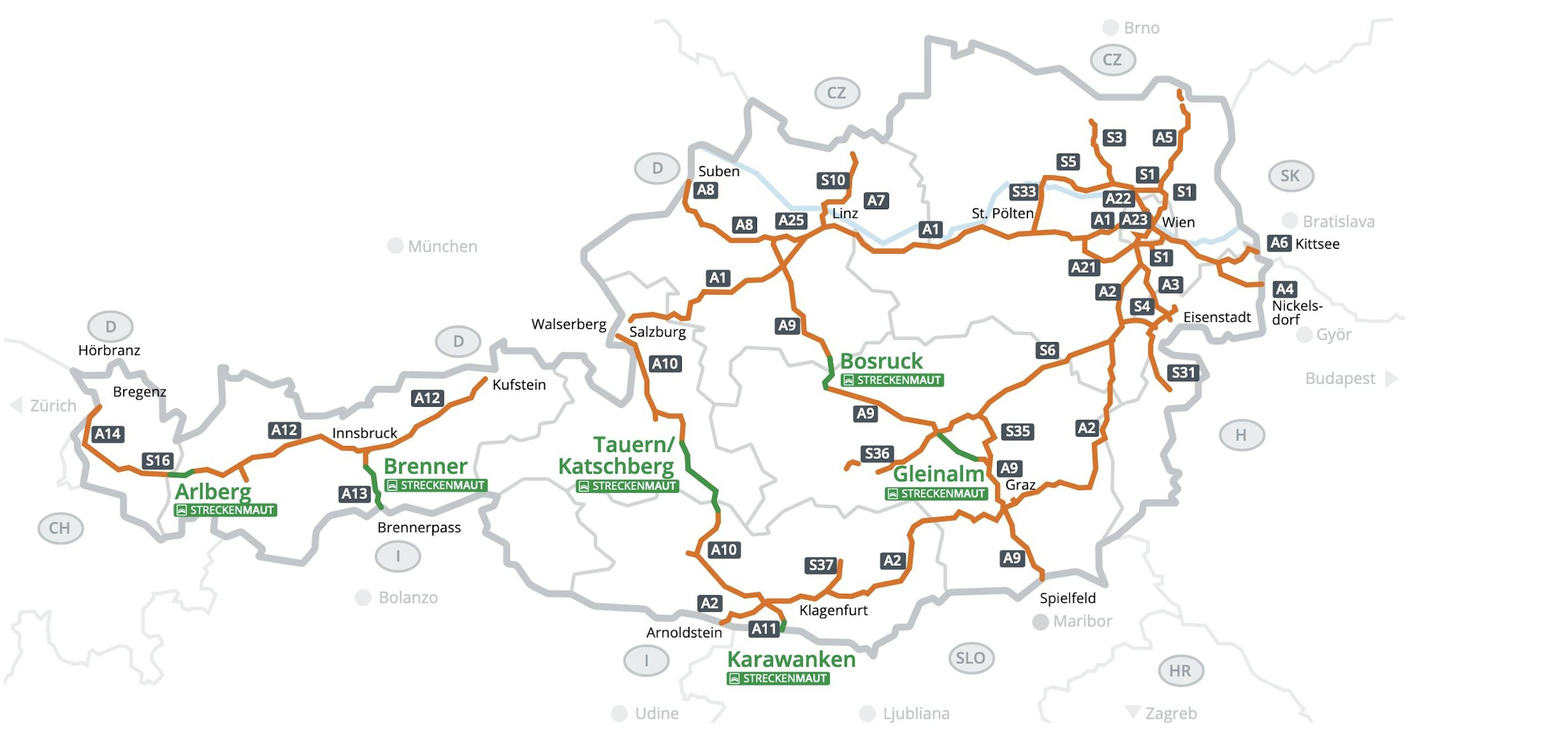 Brenner Maut online Maut für Autobahn und Tunnel 2023