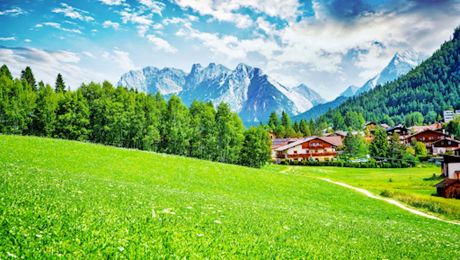 Landschap Tirol Oostenrijk