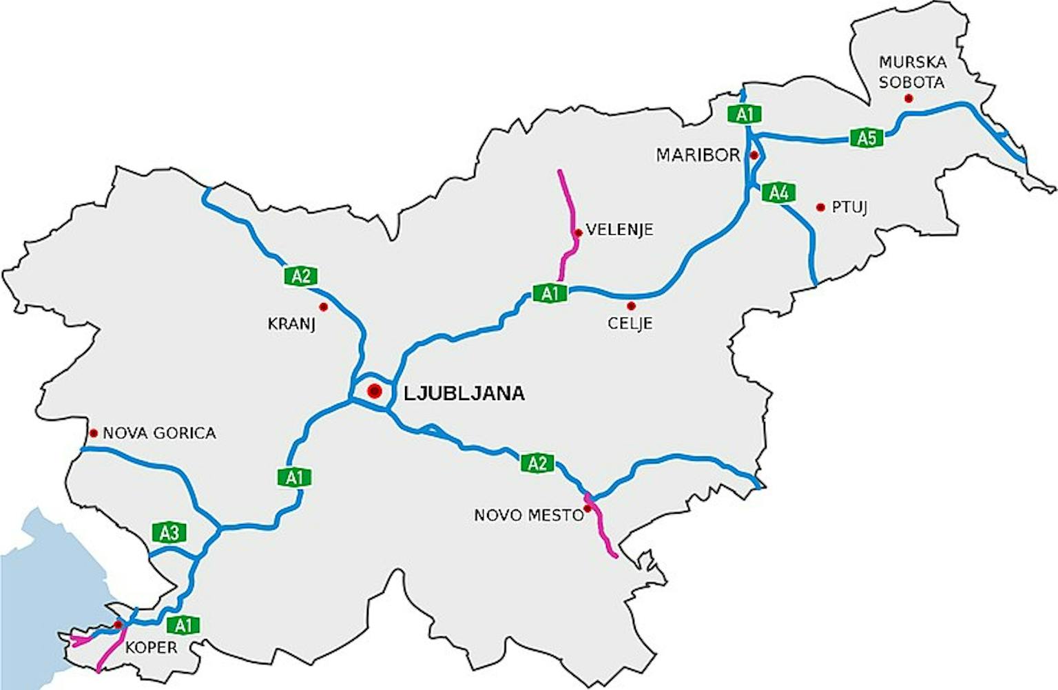 Autobahnen in slowenien